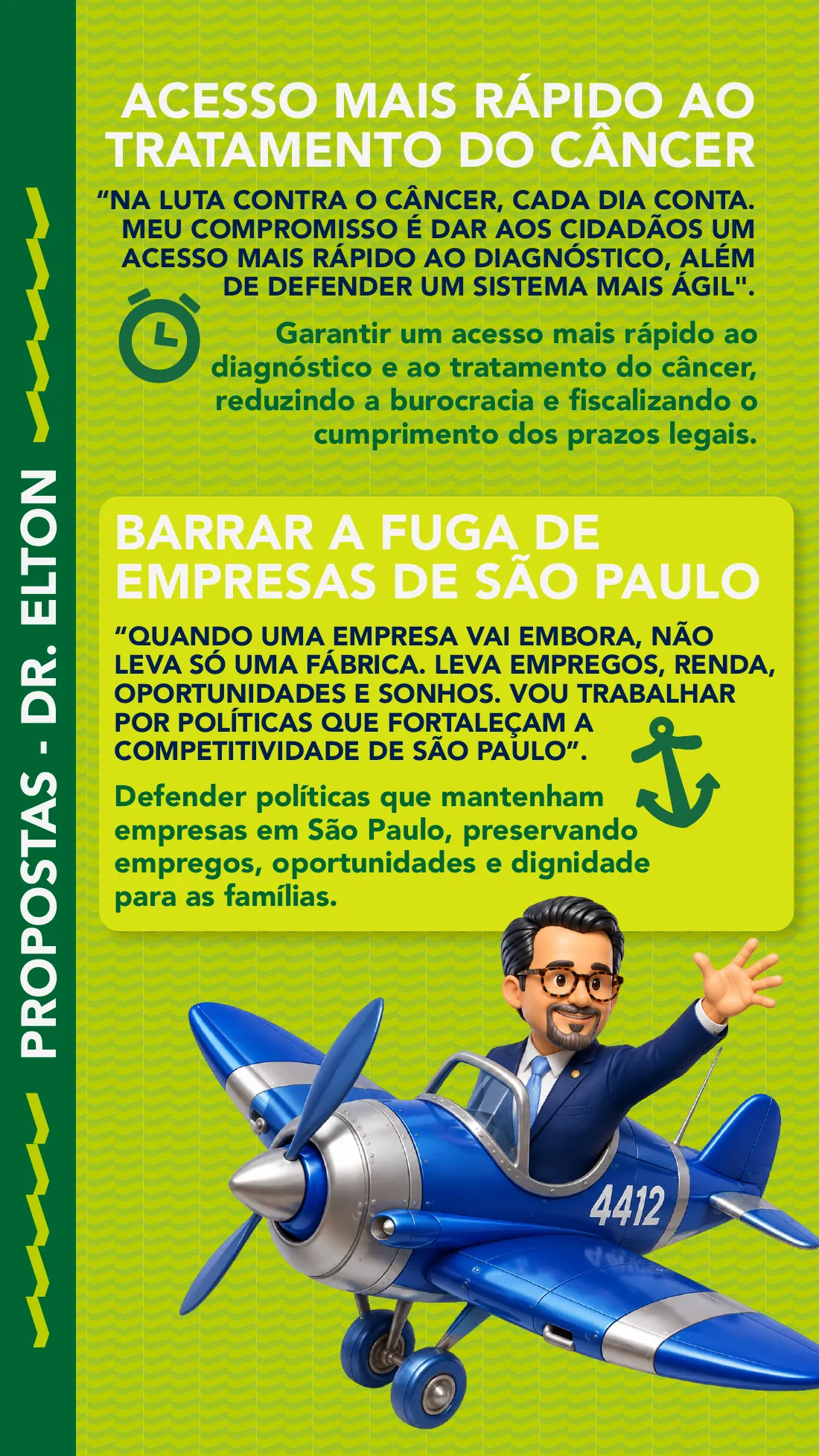 Página 6 de 14 da Apresentação do Dr. Elton — seção de propostas para o próximo mandato