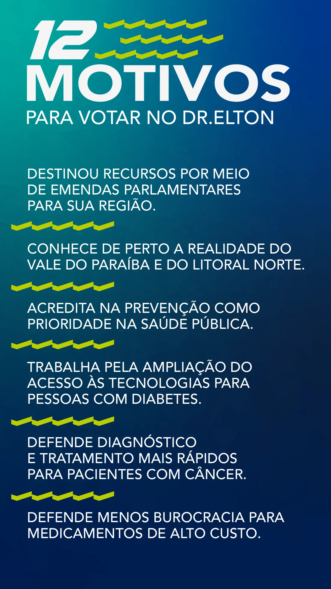 Página 12 de 14 da Apresentação do Dr. Elton — seção de conquistas do mandato